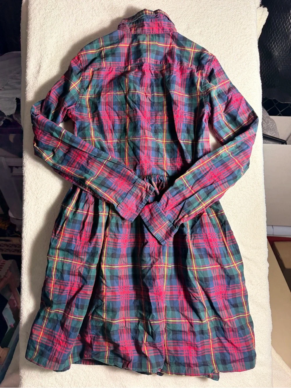 Polo Ralph Lauren Girls Long Sleeve Plaid Shirt Dress | 16